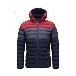 Abrigo de lona acolchado de invierno ajustado con logotipo personalizado para hombre, chaqueta de abrigo informal colorida con forro de poliéster suave y transpirable - Product Image 6