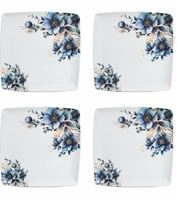 Assiette de service en mélamine anti-rayures de qualité supérieure, décoration de table élégante de qualité supérieure pour le bureau, la cuisine, utilisation en mélamine