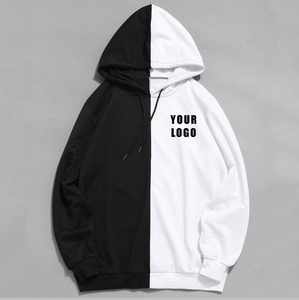 Sudaderas con Capucha para Hombre, Invierno, Bordadas, con Bloques de Color, Algodón, Manga Larga, Patrón Simétrico, Ecológicas, Holgadas, Estilo Urbano - Product Image 4