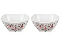 Ensemble de table en mélamine Bataniya durable, 4 pièces, vaisselle de qualité supérieure, triple revêtement, anti-casse et résistante aux taches