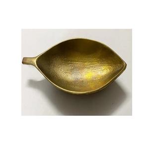 Cuenco para servir de forma ovalada dorada de aluminio de tamaño personalizado cuenco para servir frutas de aluminio con esmalte y chapado en oro para Cocina - Product Image 1