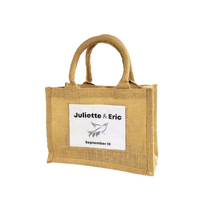 Bolsa de yute laminada hecha a mano, bolsa de diseño de yute de moda Premium ecológica para la sostenibilidad - Product Image 5