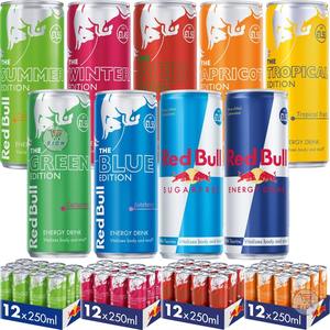 Red Bull Energy Drink Toutes les Éditions Goût Fruité Boisson Énergisante avec Caféine Taurine pour le Travail, les Études, le Sport Édition Limitée - Product Image 6