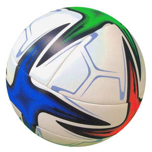 Ballon de football de qualité supérieure sur mesure, cousu à la machine, en cuir PU, écologique, durable, design élégant et classique, logo - Product Image 3