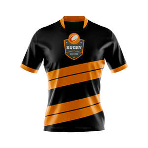 Maillot de Rugby de haute qualité 100% tissu Polyester respirant antibactérien séchage rapide grande taille personnalisé sublimé unisexe sport - Product Image 1