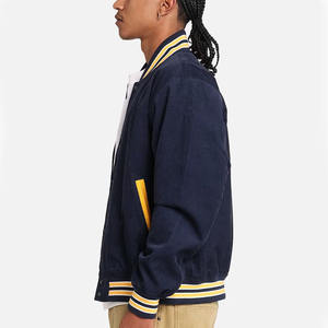 Veste universitaire de baseball en cuir de style rue pour hommes du fabricant personnalisé pour l'hiver laine chenille broderie hiver élégant - Product Image 5