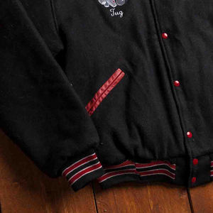 Vestes pour hommes veste universitaire en laine personnalisée pour hommes veste de baseball Letterman d'hiver chaude Streetwear vêtements d'extérieur mode Bomber Coat - Product Image 3