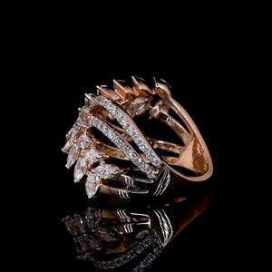 Eternity Labgrown, joyería fina de oro de 14 quilates, anillos de compromiso y matrimonio de diamantes en forma de cruz a la moda para regalo de alianzas de mujeres - Product Image 2