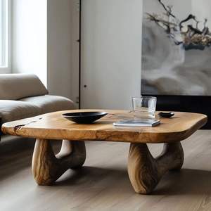 Ensemble de table à thé en corne véritable, style animal moderne, fait à la main, toucher réel, objet de collection, HF Industries pour le salon - Product Image 4