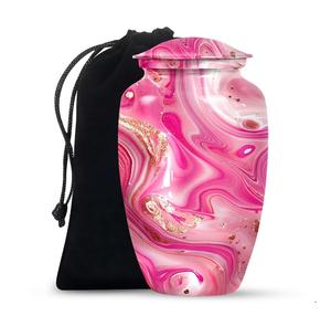 Beautiful Modern Pink Swirl Funeral Urn <b>for</b> Human <b>Ashes</b> <b>Keepsake</b> Unique Decorative Small <b>Ashes</b> Custom Memorial Urn Adult <b>Ashes</b> - Product Image 5
