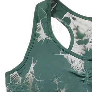 Juego de yoga para adultos de alta calidad para mujer superventas de 2 piezas con cintura elástica y patrón sólido, disponible al por mayor - Product Image 6