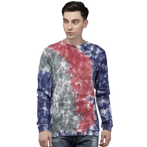 Sudadera con tinte de corbata para hombre, jersey de ajuste extragrande con patrón de color retro atrevido, perfecto para la moda callejera juvenil - Product Image 1