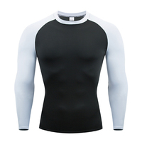 Chemises de compression en jersey lavé respirant sur mesure de haute qualité pour hommes, grandes tailles, avec logo avant/arrière, écologiques et à séchage rapide