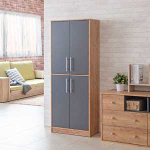 Modern 60.0*30.0*156.0 cm Particle Board/MDF <b>Shoe</b> Cabinet with Big <b>Storage</b> 80" <b>for</b> Living Room Hotel School - Product Image 6