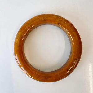 Bracelet en ambre de couleur brun vieilli, bracelet en ambre baltique, 56 mm, bijou classique pour femme, cadeau - Product Image 4
