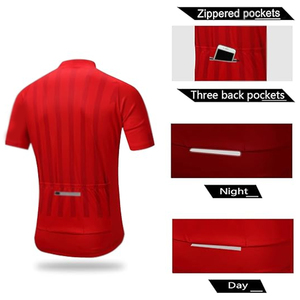 Men's Quick Dry <b>Cycling</b> Bib <b>Shorts</b> 3D <b>Padded</b> Zipper Pocket Customizable Team Name <b>Short</b> Sleeves Kits Plus Size OEM - Product Image 6
