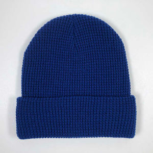 Gorros Plegables de Punto Waffle de Alto Gramaje, Gorras de Marca Privada, Diseña Tus Propios Gorros Personalizados OEM - Product Image 1