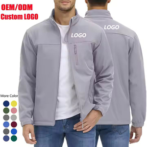 OEM Logo personnalisé Doublure Coupe-vent léger Uniforme Pull en molleton imperméable Veste softshell d'extérieur pour hommes - Product Image 1