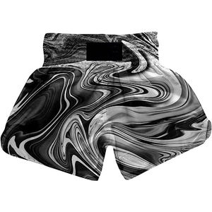 Nueva llegada logotipo personalizado gimnasio entrenamiento poliéster Muay Thai pantalones cortos cómodo diseño de secado rápido para boxeo y artes marciales - Product Image 2