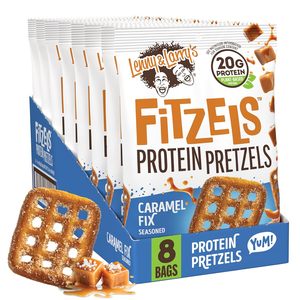 Lenny & Larry's FITZELS <b>Protein</b> Pretzels [Caramel Fix] – 8 x 3oz Bags - Product Image 4