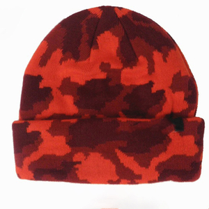 Bonnet en tricot jacquard de luxe, impression numérique, matière acrylique douce, logo personnalisé vintage courant, bonnet d'hiver, usine OEM ODM, mode - Product Image 3