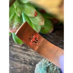 Navajo Handmade Fashion <b>Copper</b> Cuff <b>Bracelet</b> - Product Image 5