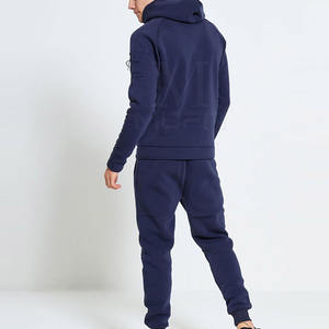 Chándal de hombre de algodón a prueba de viento de alta calidad con logotipo personalizado, característica transpirable de talla grande para invierno - Product Image 4