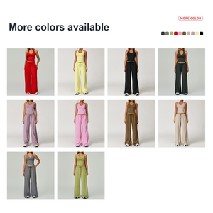 Conjunto de ropa de yoga personalizada de alta calidad, entrenamiento de secado rápido, ropa deportiva para correr para mujer, conjunto de yoga - Product Image 4