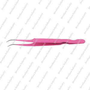 Kit de pinces à épiler d'extension de cils professionnels ensemble de 6 pièces courbé pointu en acier inoxydable Super Grip précision Durable antistatique - Product Image 3