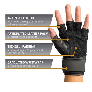 Top Selling Popular Design Best Quality Light <b>Weight</b> Stretchable Good Manufacturer <b>Weight</b> Lifting Gloves Breathable sports glove - Product Image 4