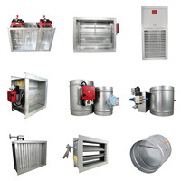 Pièces de systèmes CVC : Volet d'air motorisé en acier galvanisé 24V/220V, solution de contrôle d'air électrique avec conception graphique