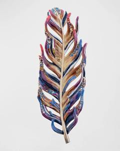 Plateau décoratif fait main de plateau de résine de Style plume colorée pour l'utilisation de cuisine de table à la maison et le but de cadeau d'Inde - Product Image 6