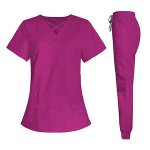 Ensemble de blouses médicales pour femmes au design tendance et personnalisable, toile 100% coton, uniforme infirmier pour clinique, hôpital - Product Image 5