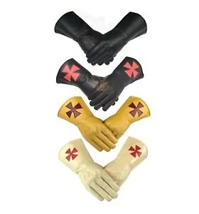 Gants noirs gant de franc-maçon en coton logo Royal Arch de haute qualité gants maçonniques de broderie maçonnique personnalisés - Product Image 6