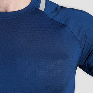 เสื้อออกกำลังกายไร้ตะเข็บสำหรับผู้ชายผ้าถักยืดได้แบบไม่มีตะเข็บด้านข้างน้ำหนักเบาสบายสำหรับวิ่งโยคะยิมการเดินทาง - Product Image 5