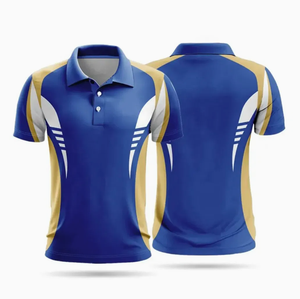 Equipo de golf para hombres y mujeres al por mayor para Polo Logotipo de impresión personalizado mezcla de algodón y poliéster suave cuentas cortas en relieve sólido - Product Image 4