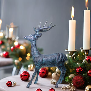 Antique Raindee Renne Plateau Décoratif Table En Aluminium Antique De Noël Décor À La Maison Cast Statues Technique pour Le Design D'intérieur - Product Image 6