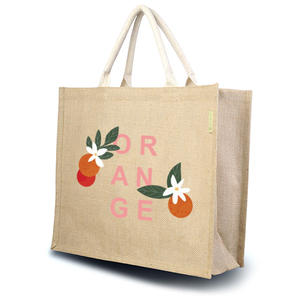 Bolsa de yute personalizada de gran venta, bolsa de compras con mango ecológico, regalos de muestra gratis, promociones, características, Impresión de logotipo personalizado - Product Image 5