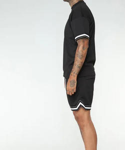 เซ็ต2ชิ้นสำหรับผู้ชายชุด2ชิ้นเสื้อแขนสั้นพิมพ์ลายพิมพ์ซับลิเมชันแบบลำลองสำหรับฤดูร้อนออกแบบได้ตามต้องการ - Product Image 5