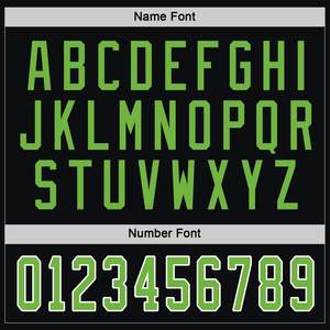 Custom Team <b>Name</b> Number Logo V Neck Ice Hockey Jersey Private <b>Label</b> Black Green Sublimation 100% Polyester Wholesale Supplier - Product Image 3