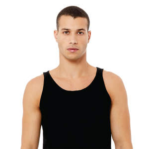 ด้าน Seamed ขายปลีกพอดี100% Airlume หวีและแหวนปั่นฝ้าย32เดี่ยว4.2ออนซ์สีดำ Unisex ถังเจอร์ซีย์ - Product Image 4