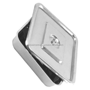 Plateau à instruments médical WARSAW certifié ISO et CE avec couvercle, en acier inoxydable, pour instruments creux |   porte-aiguille - Product Image 2