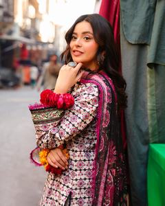 ชุดแต่งกายสำหรับผู้หญิงชุดประจำชาติปากีสถานดีไซน์เนอร์5578ผ้าไหมทางการสำหรับงานเลี้ยง - Product Image 4