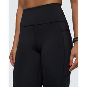 Leggings Ultra High-Rise 7/8 con Bolsillos, Pantalones Deportivos Transpirables y Reversibles, Logotipo Personalizado, Tallas Grandes Disponibles (XXS-XXL) - Product Image 3
