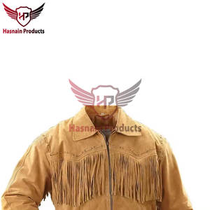 Premium <b>Men's</b> Casual <b>Suede</b> Leather Denim <b>Jacket</b> - Genuine Leather Fashion Western Trucker Biker Style - Product Image 3