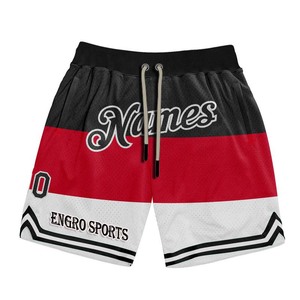 กางเกงบาสเก็ตบอลผู้ชาย ผ้าซาตินวินเทจ คุณภาพจากโรงงาน ปักลายอย่างดี  สำหรับเล่นบาสเก็ตบอล - Product Image 1