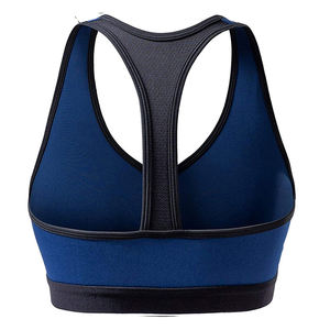 Soutien-gorge de sport personnalisé pour femmes grande taille haut de yoga sans couture de couleur unie avec fonction respirante - Product Image 6