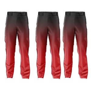 Pantalon de sport pour homme, coupe slim, rouge, polyester, respirant, protection UV, grande taille, évacuation de l'humidité, fermeture éclair, poches, toutes saisons - Product Image 1
