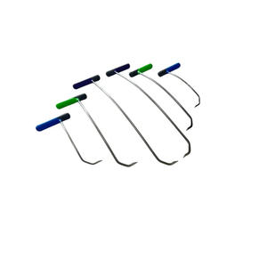 Konya Edition 6 piezas punta puntiaguda doble curva izquierda y derecha acero PDR herramientas sin pintura Reparación de abolladuras varillas de acero inoxidable - Product Image 2