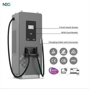 ที่ชาร์จแบบ RFID DC EV ที่ควบคุมผ่านแอปปกป้อง350A 60-120kW แบบเต็มรูปแบบ - Product Image 2